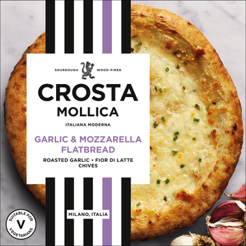 Crosta Mollica Flatbread Knoflook & Mozzarella 229g bij Jumbo