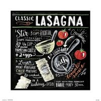 Kunstdruk Lily and Val - Classic Lasagna 30x30cm