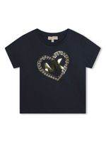 Michael Kors Kids t-shirt en coton à logo imprimé - Bleu