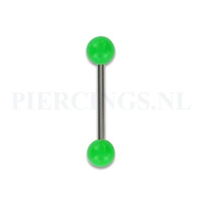Tongpiercing acryl groen