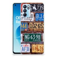 OPPO Reno6 5G Siliconen Hoesje met foto Kentekenplaten