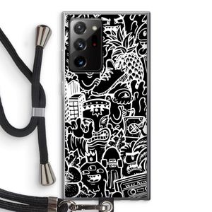 Vexx Black Mixtape: Samsung Galaxy Note 20 Ultra / Note 20 Ultra 5G Transparant Hoesje met koord