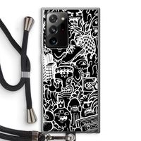Vexx Black Mixtape: Samsung Galaxy Note 20 Ultra / Note 20 Ultra 5G Transparant Hoesje met koord