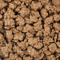 Ambachtelijke pinda/rozijnen rotsjes melk 400 gram