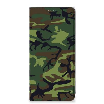 Samsung Galaxy A21s | Hoesje met Magneet | Army Dark Samsung Galaxy A21s | Hoesje met Magneet | Army Dark