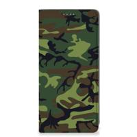 Samsung Galaxy A21s | Hoesje met Magneet | Army Dark