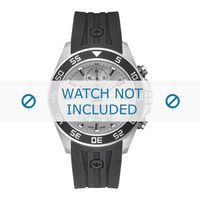 Horlogeband Swiss Military Hanowa 06-4222.04 Rubber Zwart 19mm - thumbnail
