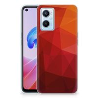 TPU Hoesje voor OPPO A96 | OPPO A76 Polygon Red - thumbnail