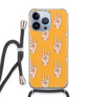 Rock: iPhone 13 Pro Transparant Hoesje met koord