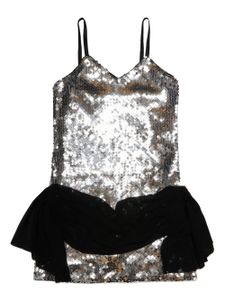 DSQUARED2 KIDS robe courte à sequins - Argent