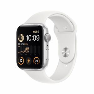 Refurbished Apple Watch SE 2022 GPS 44mm Zilver Zichtbaar gebruikt