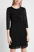 Strakke jurk met driekwartsmouwen - BLACK - 38