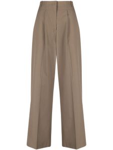 Officine Generale pantalon New Sophie à coupe ample - Marron