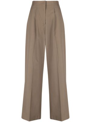 Officine Generale pantalon New Sophie à coupe ample - Marron