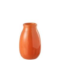 J-Line Vase Glass Orange Large - thumbnail