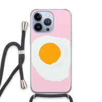 Sunny side up: iPhone 13 Pro Transparant Hoesje met koord