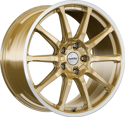 Speedline corse SC1 MOTORISMO Goud met gepolijste rand
