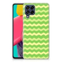 Samsung Galaxy M53 | TPU bumper | Waves Green Samsung Galaxy M53 | TPU bumper | Waves Green
