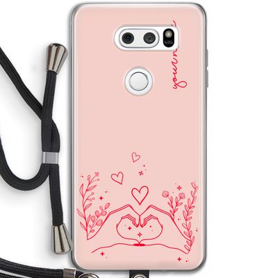 Love is in the air: LG V30 Transparant Hoesje met koord