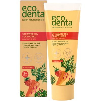 Ecodenta Wild Strawberry Flavoured Kids Tandpasta - 75 ml