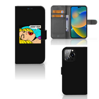 iPhone 14 Pro Max Wallet Case met Pasjes Popart Oh Yes - thumbnail