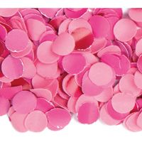 100 gram party confetti kleur roze - thumbnail