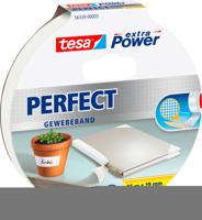 tesa PERFECT 56339-00003-01 Textieltape tesa extra Power Wit (l x b) 25 m x 19 mm 1 stuk(s)