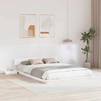 Bedframe Wit 150 x 200 cm Hout