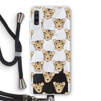 Tijger: Samsung Galaxy A70 Transparant Hoesje met koord
