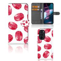 Motorola Edge 30 Pro | Book Cover | Pink Macarons
