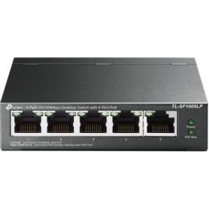 TP-LINK TL-SF1005LP netwerk-switch Unmanaged Fast Ethernet (10/100) Power over Ethernet (PoE) Zwart