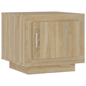 The Living Store Salontafel - Sonoma Eiken - 51 x 50 x 45 cm - Stevig en Stijlvol