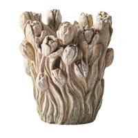 Vaas Home ESPRIT Grijs Cement Tulp 21 x 21 x 23 cm
