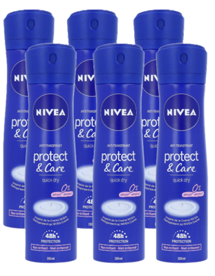Nivea Protect & Care Deodorant Spray Voordeelverpakking