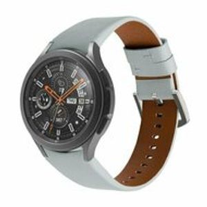 leren bandje - Grijs - Samsung Galaxy Watch 6 - 40mm & 44mm