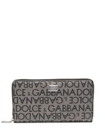 Dolce & Gabbana porte-cartes à logo en jacquard - Noir