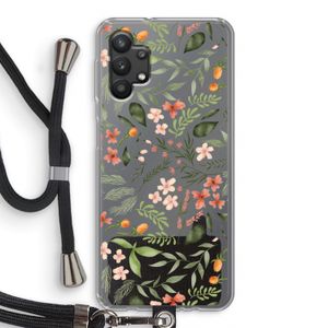 Sweet little flowers: Samsung Galaxy A32 5G Transparant Hoesje met koord