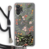 Sweet little flowers: Samsung Galaxy A32 5G Transparant Hoesje met koord