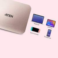 ATEN UH3235 USB-C 4K Ultra Mini Dock met Power Passthrough - thumbnail