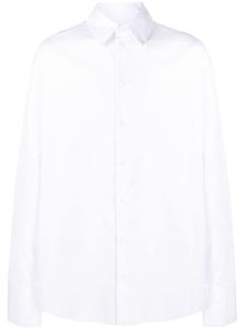 424 chemise en coton mélangé à boutonnière - Blanc