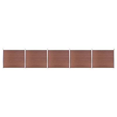 Schuttingpanelenset 872x146 cm HKC bruin