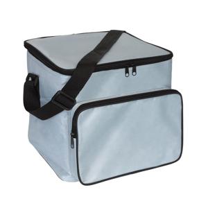 Grote koeltas van 21 liter inhoud - 28 x 25 x 30 cm - zilver