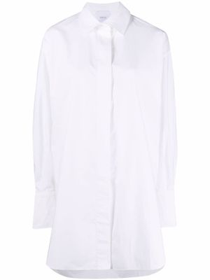 Patou robe-chemise à coupe courte - Blanc