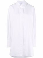 Patou robe-chemise courte en coton biologique - Blanc