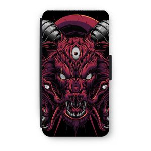 Hell Hound and Serpents: iPhone XS Flip Hoesje