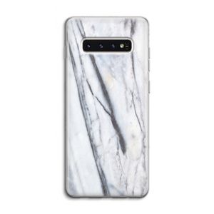 Gestreepte marmer: Samsung Galaxy S10 4G Transparant Hoesje
