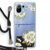 Daisies: Xiaomi Mi 11 Lite Transparant Hoesje met koord