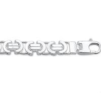 TFT Armband Zilver Konings Plat 8,5 mm 20 cm - thumbnail