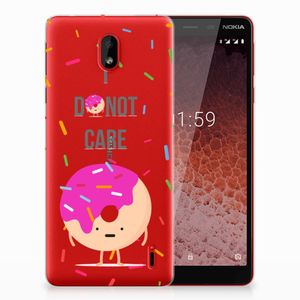 Nokia 1 Plus Siliconen Case Donut Roze