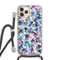 Hibiscus Flowers: iPhone 11 Pro Transparant Hoesje met koord